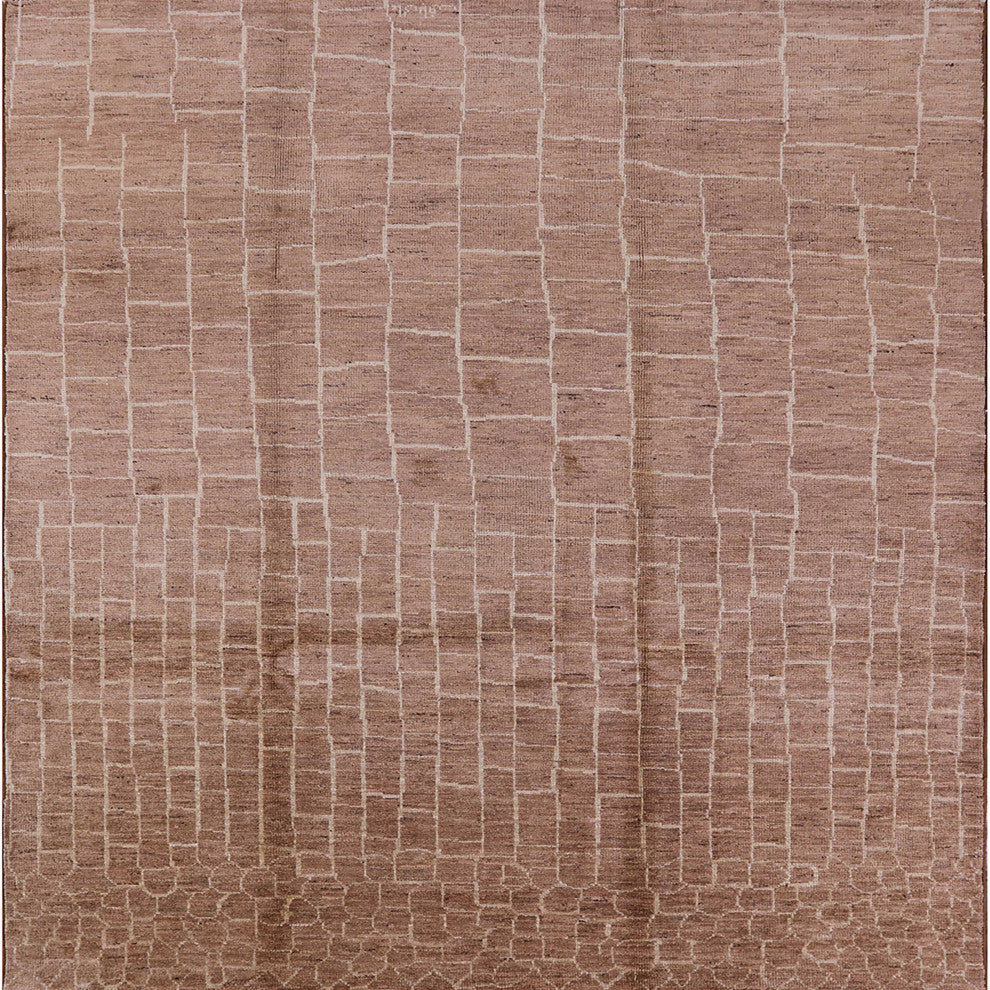 Ahgly Company Indoor Square Mid-Century Modern Area Rugs, 3' Square