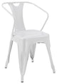 Midcentury Style Dining Chairs, Set of 4, White