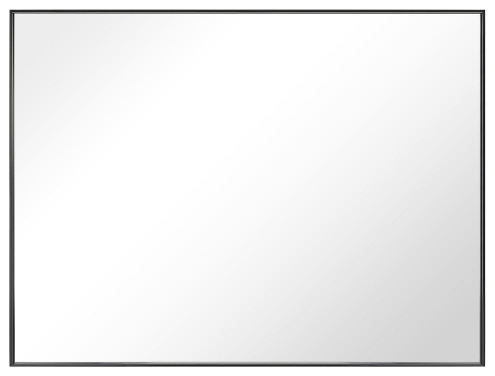 Rectangle Framed Bathroom Vanity Mirror Accent Wall Mirror, Black, 30"x40