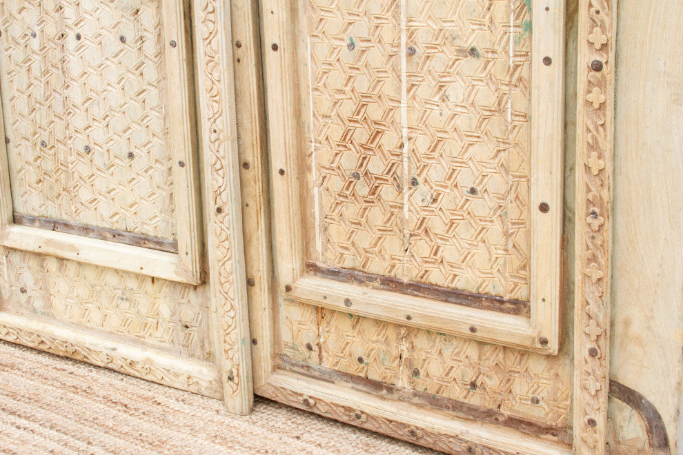 Pair of Antique Rajasthani Carved Doors