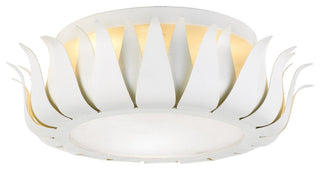 Crystorama 510-MT, 3-Light Ceiling Mount, Matte White