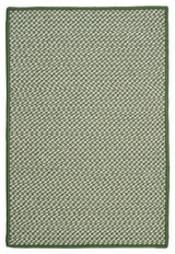 Outdoor Houndstooth Tweed OT68 Leaf Green Indoor/Outdoor Area, Rectangular 2'x6'