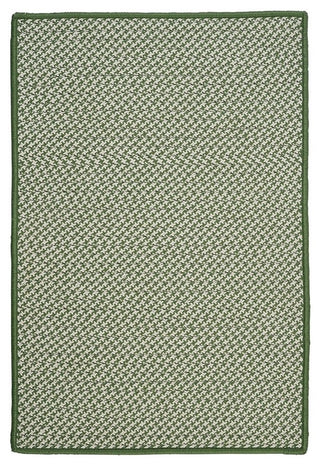 Outdoor Houndstooth Tweed OT68 Leaf Green Indoor/Outdoor Area, Rectangular 2'x6'