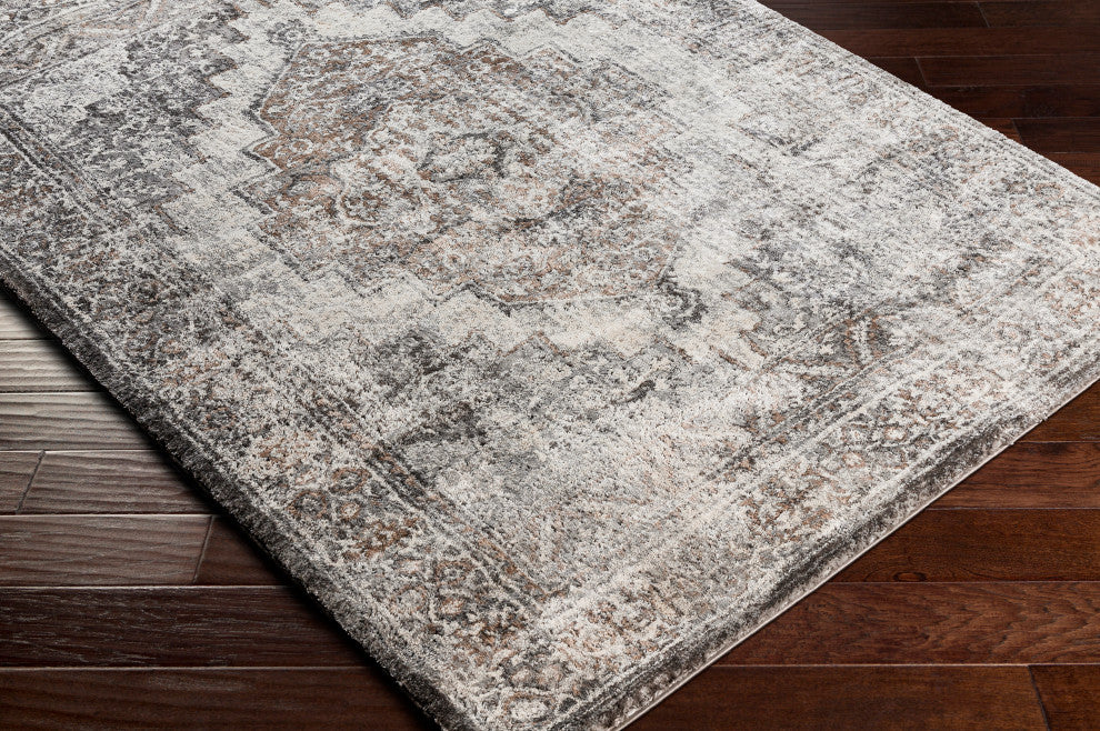 Surya Montana MTN-2306 Machine Woven Area Rug, Gray, 7'10" x 10'