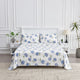 400 Thread Count Cotton Lattice Sheet Set, Blue, Queen Sheet Set