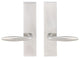 Summer Lever, Full Dummy Tubular Pair, Left Hand, Satin Stainless Steel