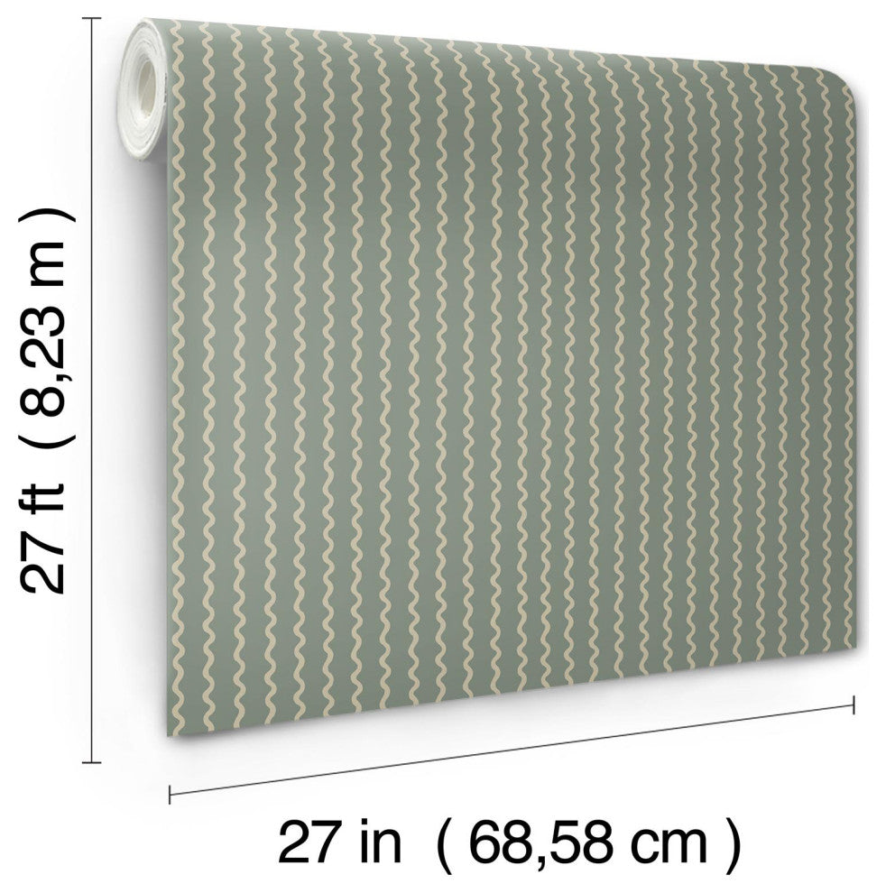 Rickrack Moss Wallpaper