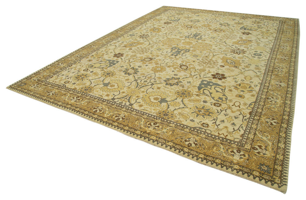 Rug N Carpet - Handwoven Oriental 9' 10" x 14' 1" Soft Oushak Area Rug