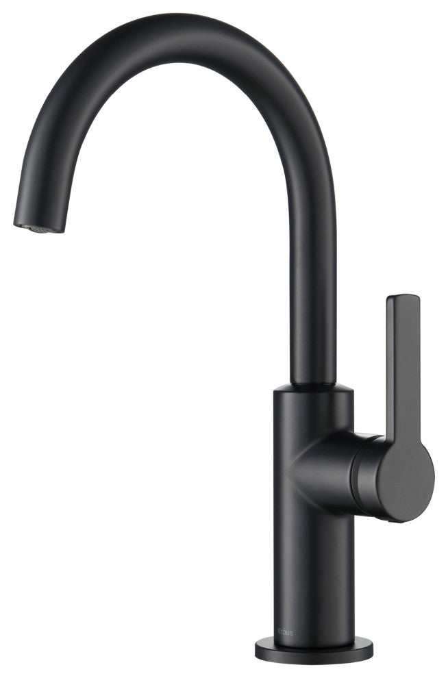 Oletto 1-Hole Kitchen Bar Faucet Matte Black, Model KPF-2822MB