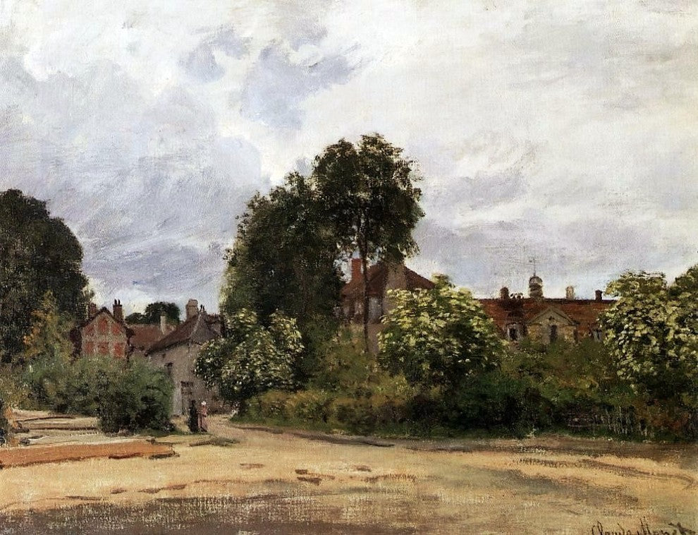Claude Oscar Monet Argenteuil the Hospice, 21"x28" Wall Decal
