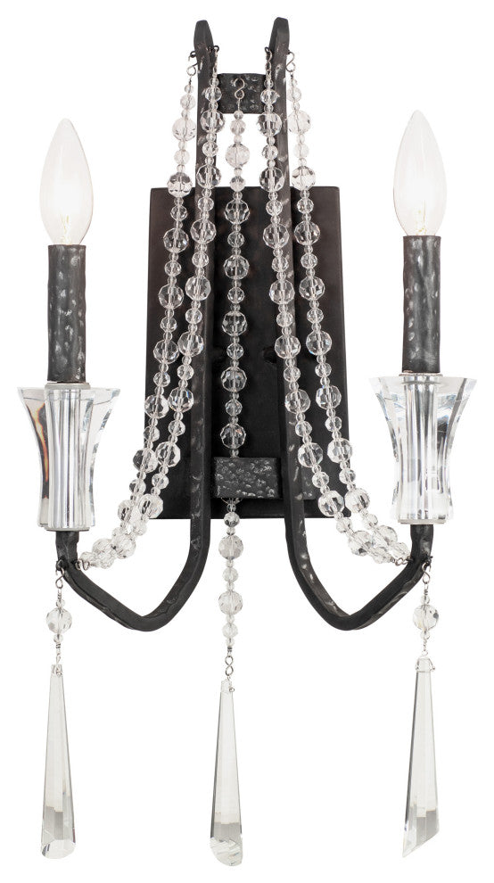 Varaluz-270W02OX-Two Light Wall Sconce Onyx