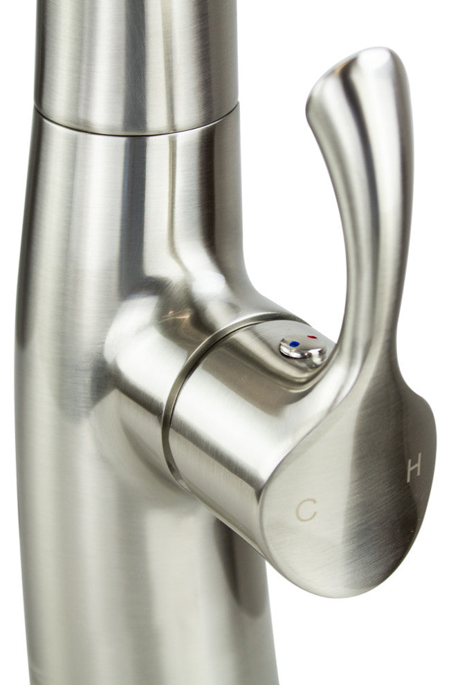 Transolid Organix Pull-Out Kitchen Faucet, Luxe Stainless