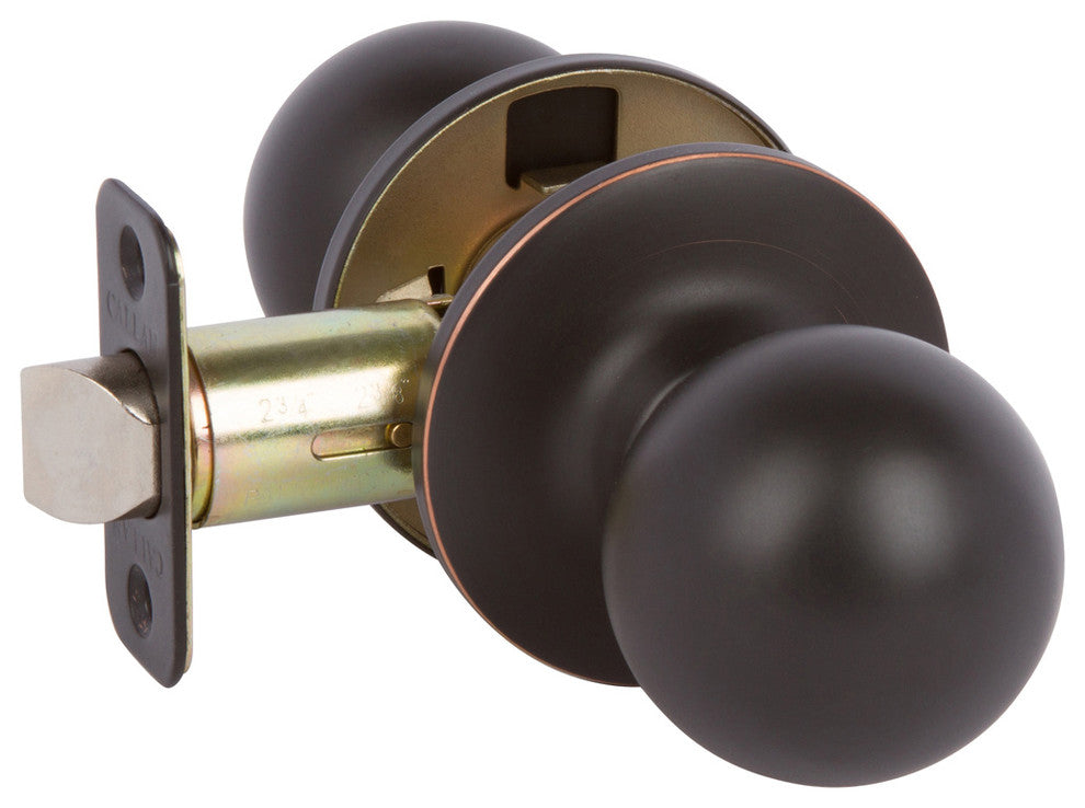 Callan Fairfield Passage Knob Set, Edged Oil Rubbed Bronze