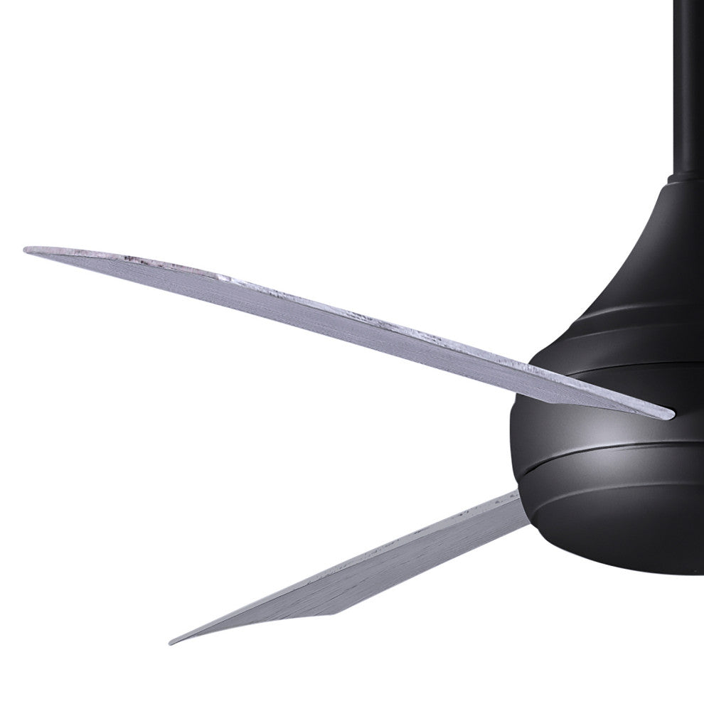 Donaire Paddle Fan Integrated LED, Matte Black, Barnwood Tone Blades