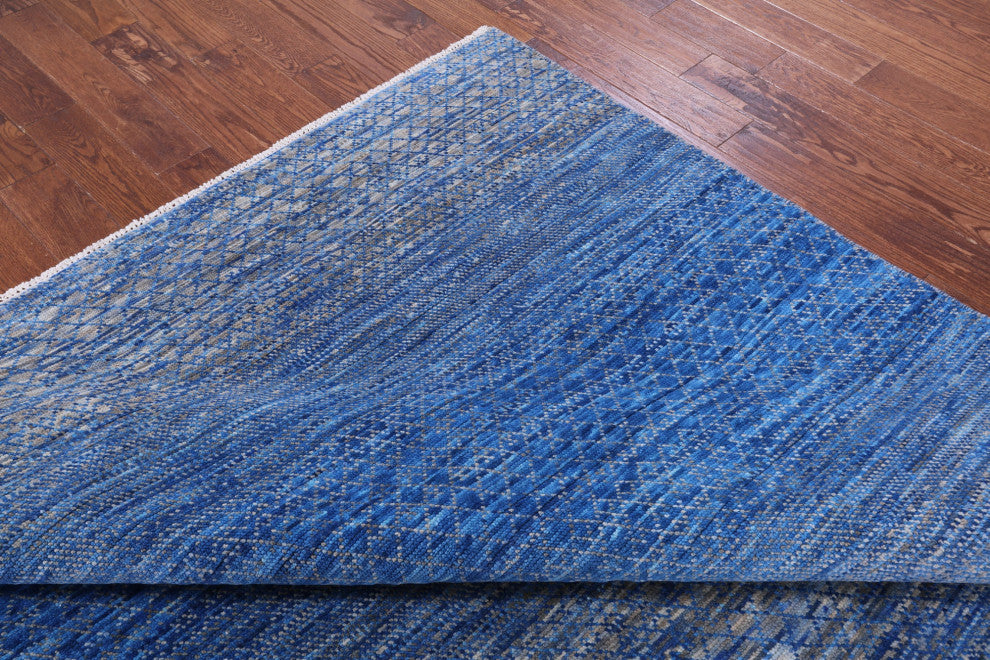 Savannah Grass Handmade Wool Rug 7' 9" X 10' 3" - Q13260