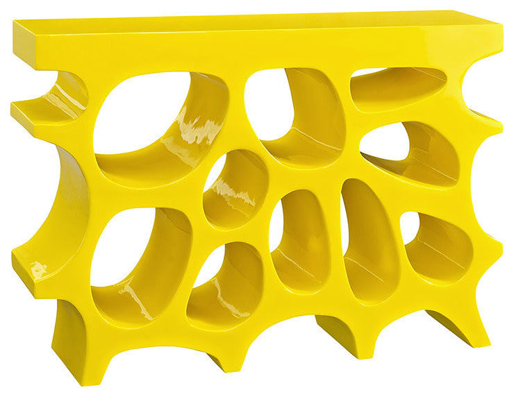 Modern Yellow Wander Console Table