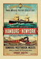 Direct Post Office Shipping Hamburg to New York - Gallery Wrapped Canvas Art