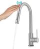 Oletto Pull-Down 1-Hole Kitchen Faucet, Spot Free Stainless Steel