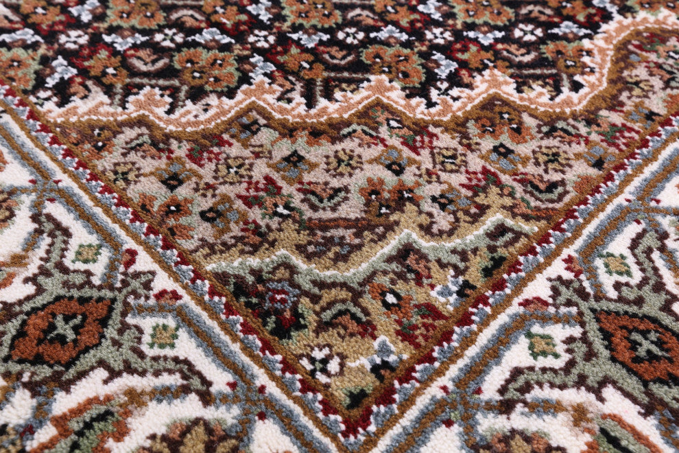 Runner Handmade Persian Tabriz Wool & Silk Rug 2' 9" X 10' 1" - Q13035