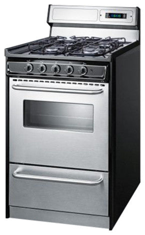 20 inch gas pro style range in stainless steel TTM13027BKSW