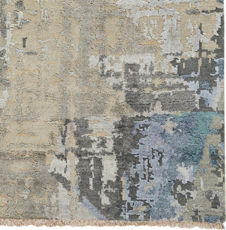 Vanida Rectangle Hand Knotted Rug, Blue Grey, 5'x8'