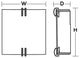 Century LED Sconce, Polished Chrome Finish, White Acrylic Shade