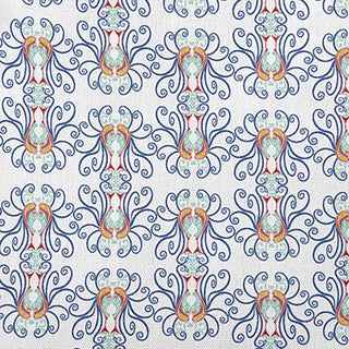 Swirly Decorative Throw Pillow, Nautical Navy, 20"x20"