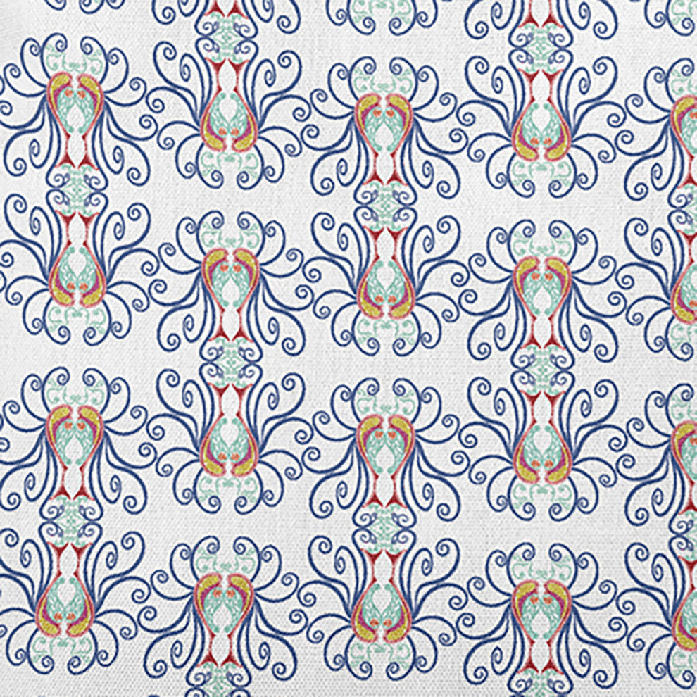 Swirly Decorative Throw Pillow, Nautical Navy, 20"x20"