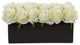 Roses, Rectangular Planter, White