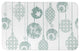Green Ornaments Bath Mat, 34"x21"