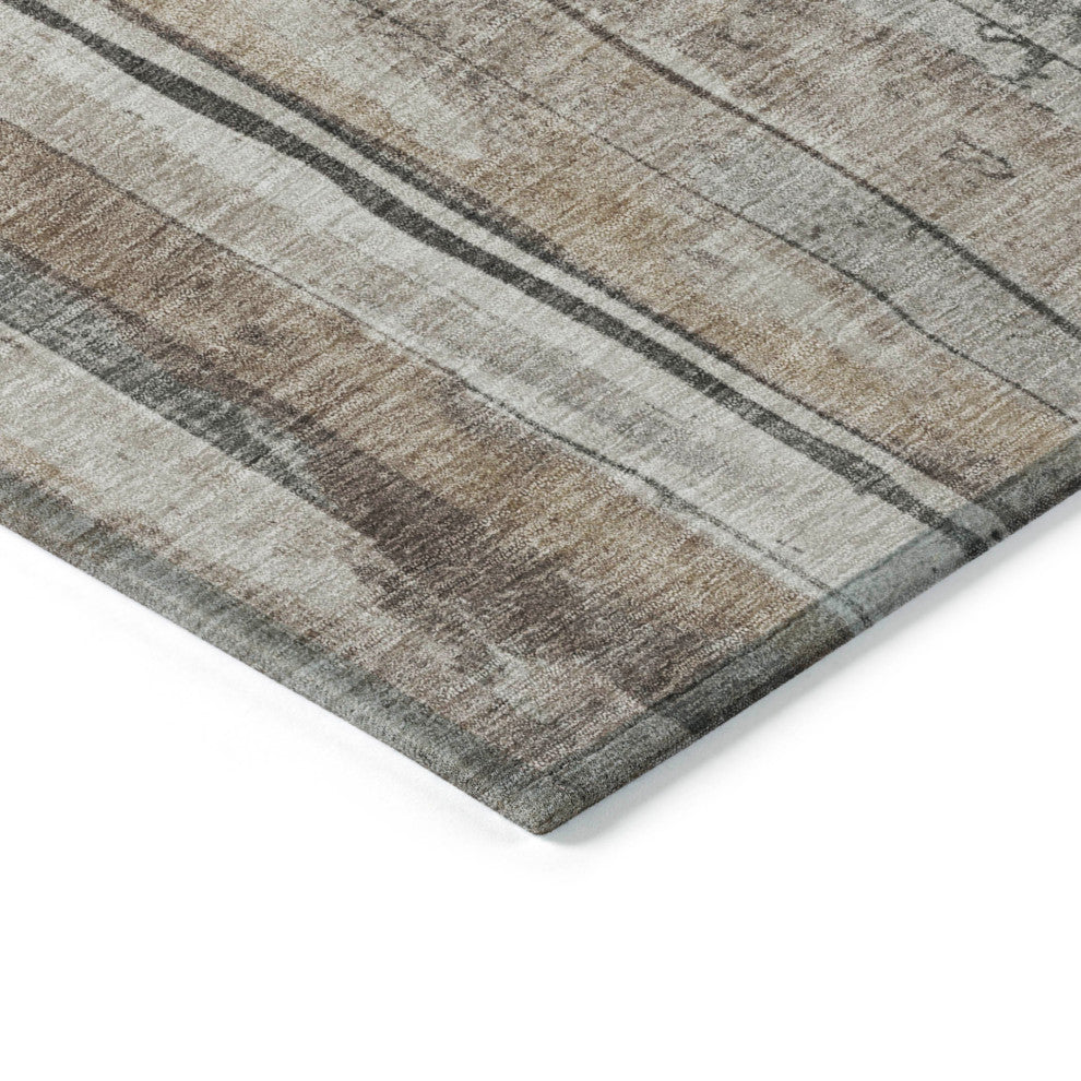 Machine Washable Indoor/Outdoor Chantille ACN1874 Putty 3' x 5' Rug