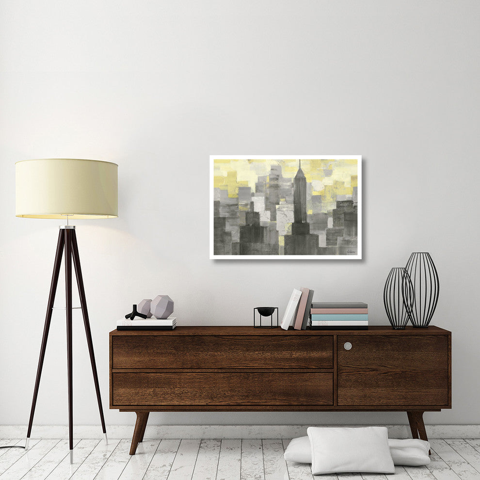 "City Blocks Neutral" Digital Paper Print by Albena Hristova, 38"x26"