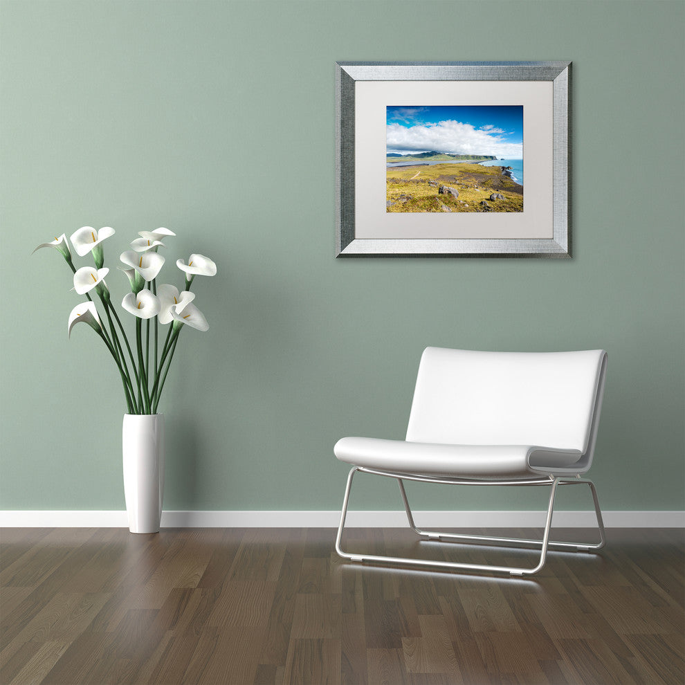 Philippe Sainte-Laudy 'Clouds Over Vik' Matted Framed Art