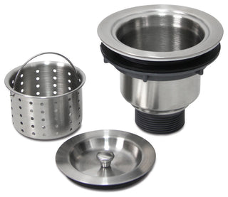 Boann Sink Drain Colander Kit, Brushed Stainless Steel