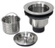 Boann Sink Drain Colander Kit, Brushed Stainless Steel