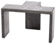 Minimalist Black White Marble T Shaped Table  Wedge Accent Bunching Modern