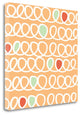 "Curls Coral Mint Orange" By Linda Woods, Giclee Print on Gallery Wrap Canvas