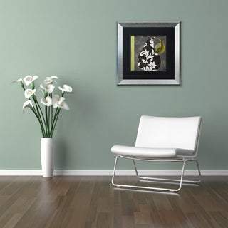 Color Bakery 'Decorative Pear II' Art, Silver Frame, Black Matte, 16"x16"