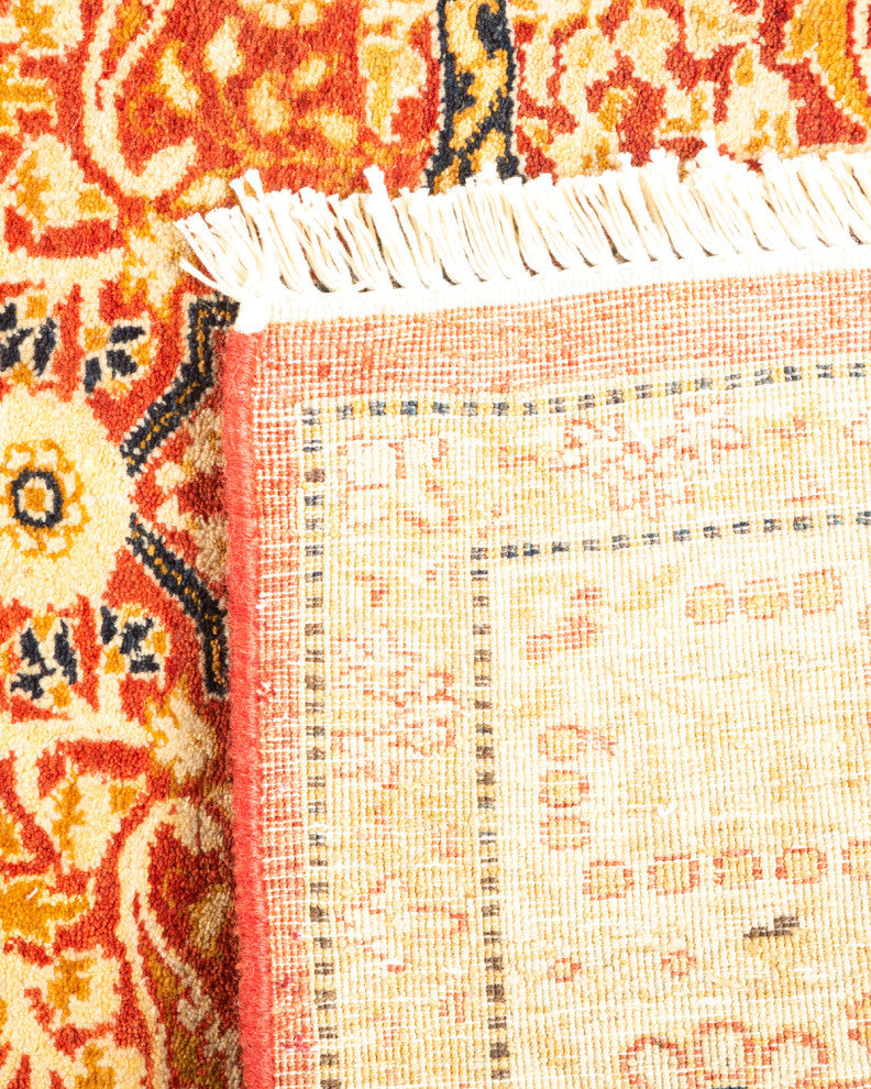 Mogul, One-of-a-Kind Hand-Knotted Area Rug Orange, 2'8"x12'6"