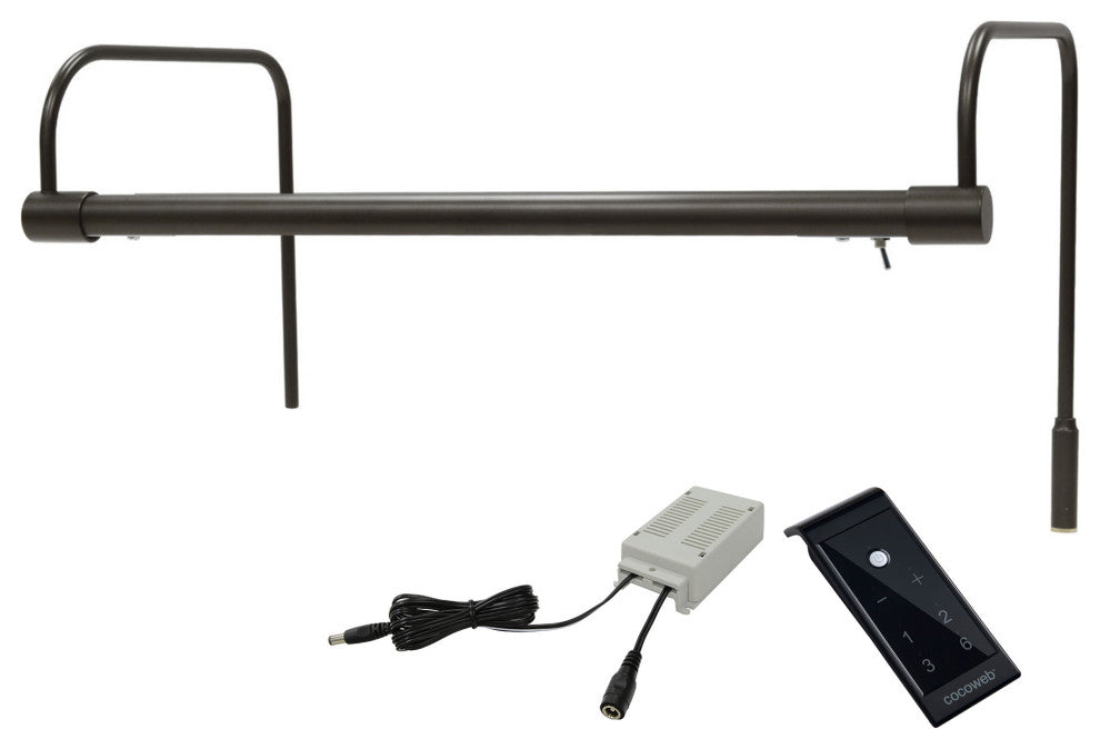 16" Slim Line Frame Light, Mahogany Bronze With Plug-in and Remote