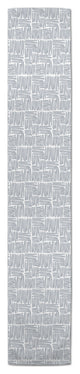 Dusty Blue Crosshatch 16x90 Cotton Twill Runner