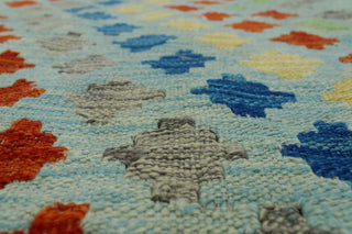 Sangat Kilim Muna Light Blue Rug 6'9"x9'7"