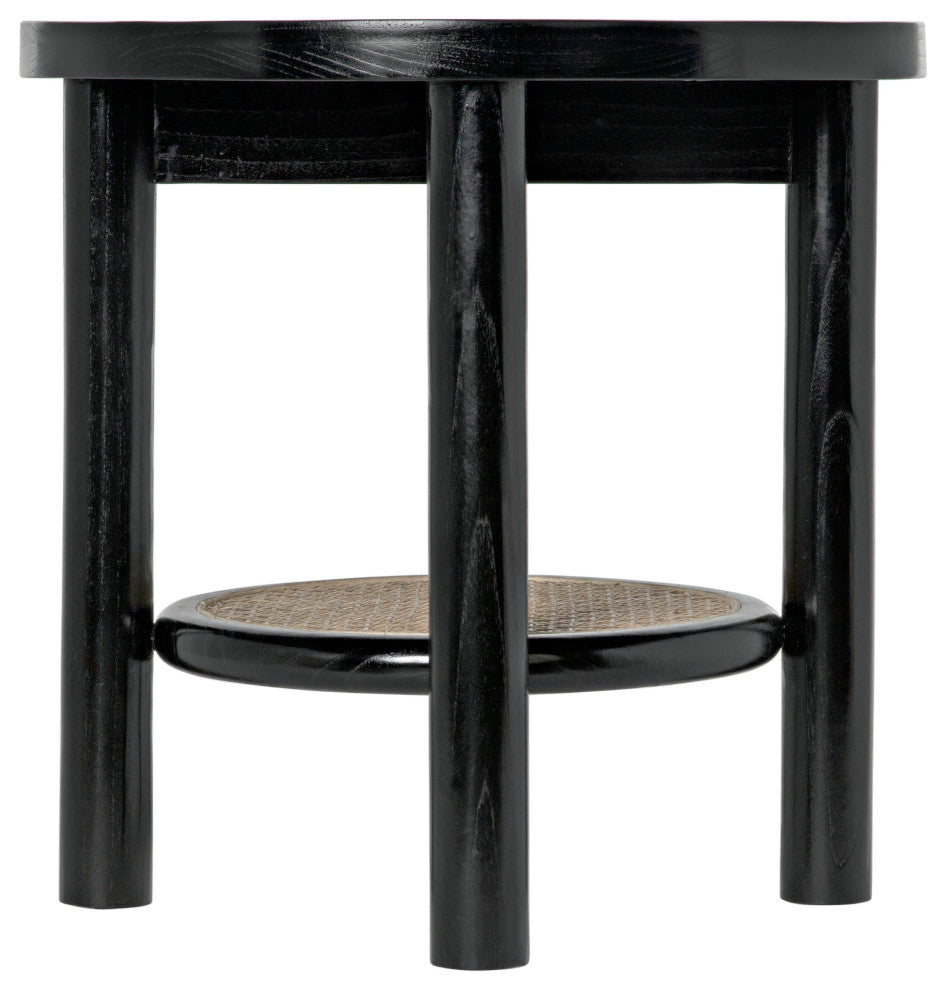 Hide Away Side Table, Charcoal Black