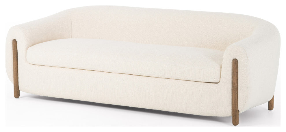 Lyla Sofa, 86" Kerbey Ivory, Distressed Natural