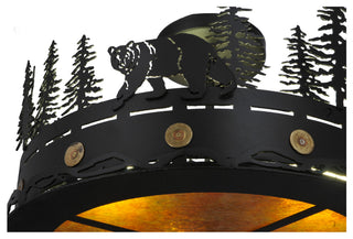 16 Wide Bear at Dusk Flushmount