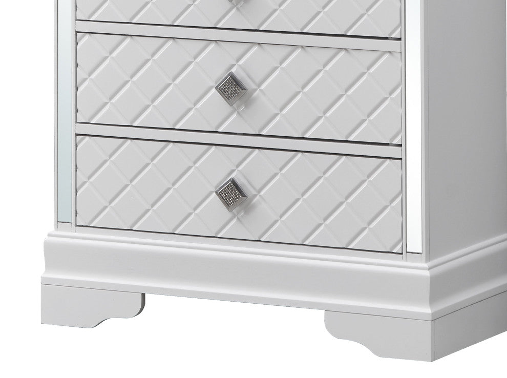 Verona 5-Drawer Chest, White