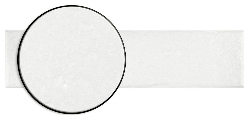 Brooklin Brick Cotto Porcelain Floor and Wall Tile, White