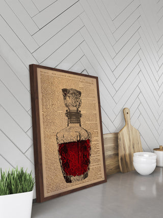 "Rose Wine" Framed Painting Print, 16"x24"