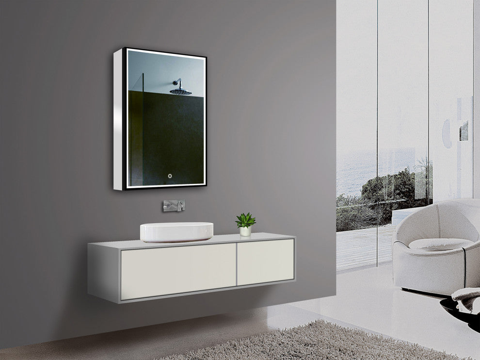 Norah Single LED Mirror Cabinet