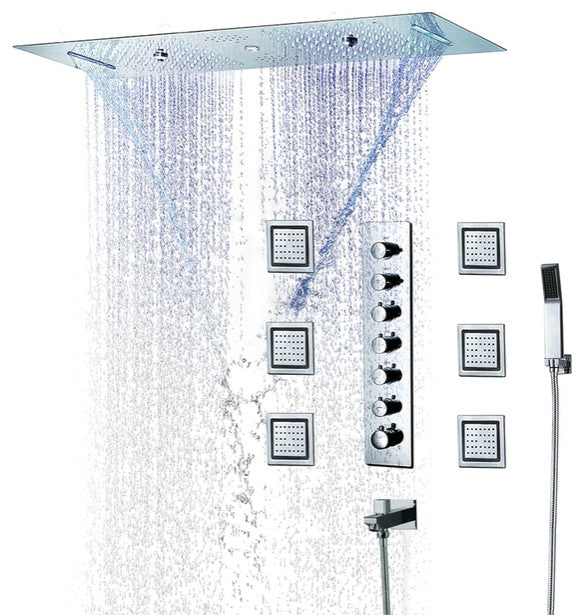 Phone Controlled Led Musical Shower System, Style F - Phone Control Light